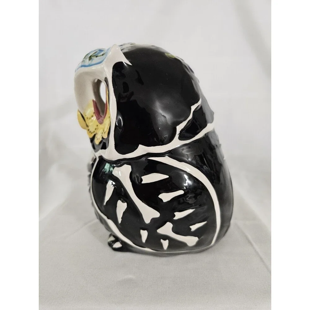 Blue Sky Clayworks Skeleton Owl Tealight Holder Heather Goldminc Dia De Muertos